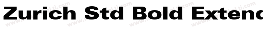 Zurich Std Bold Extended字体转换